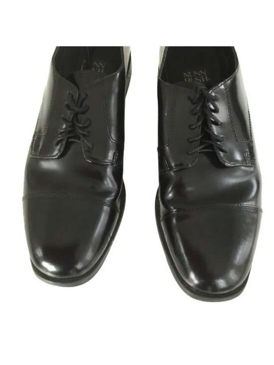 Nunn Bush Dress Flex Cap Toe Leather Dress Shoes Mens 9W Black main image 6